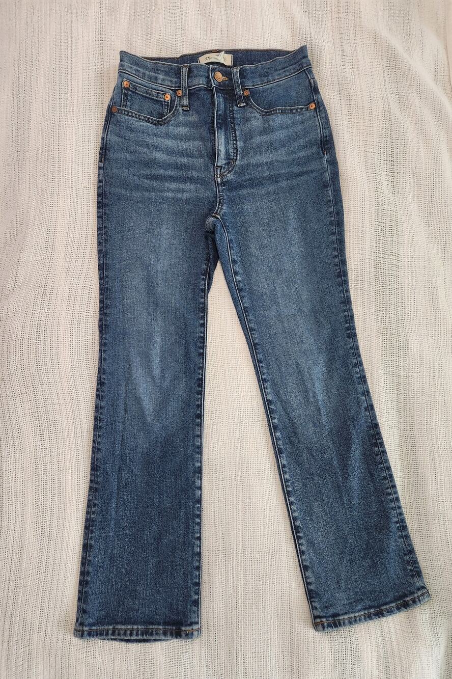 Madewell Women’s Cali Demi-Boot Jeans Size 24 – Blue Denim Mid-Rise Bootcut